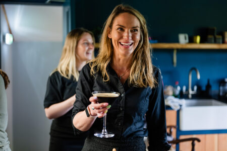 Expresso martini delivered to bride