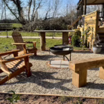 relax outside sunset shepherds hut